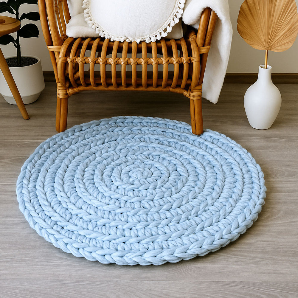 Cloudy Day Rug Crochet Pattern