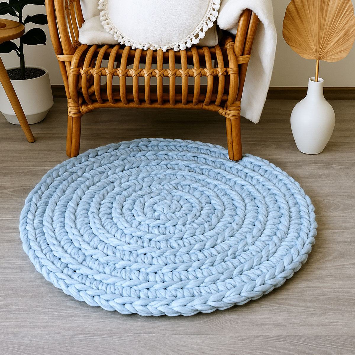 Cloudy Day Rug Crochet Pattern