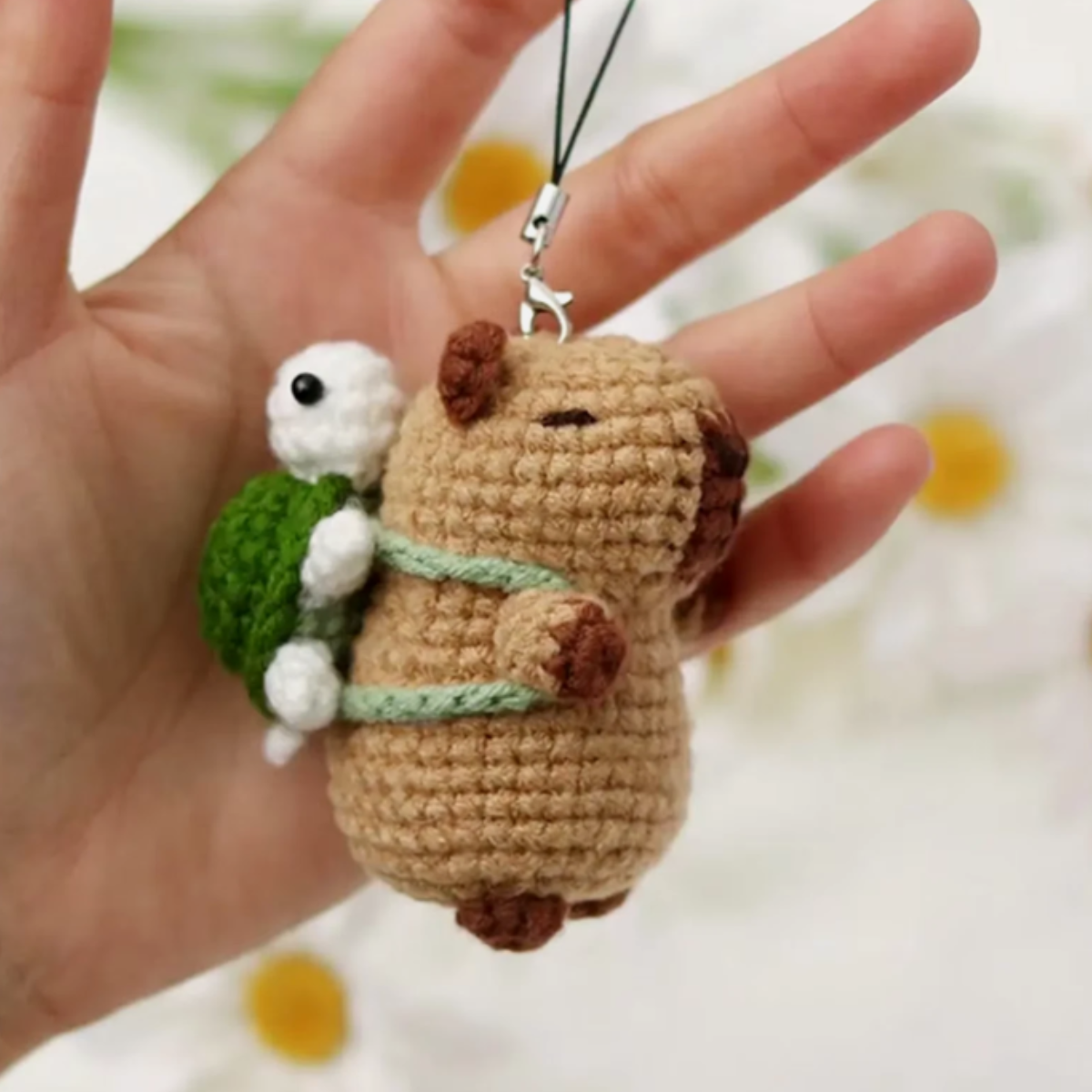 Capybara with Tortoise Crochet Kit