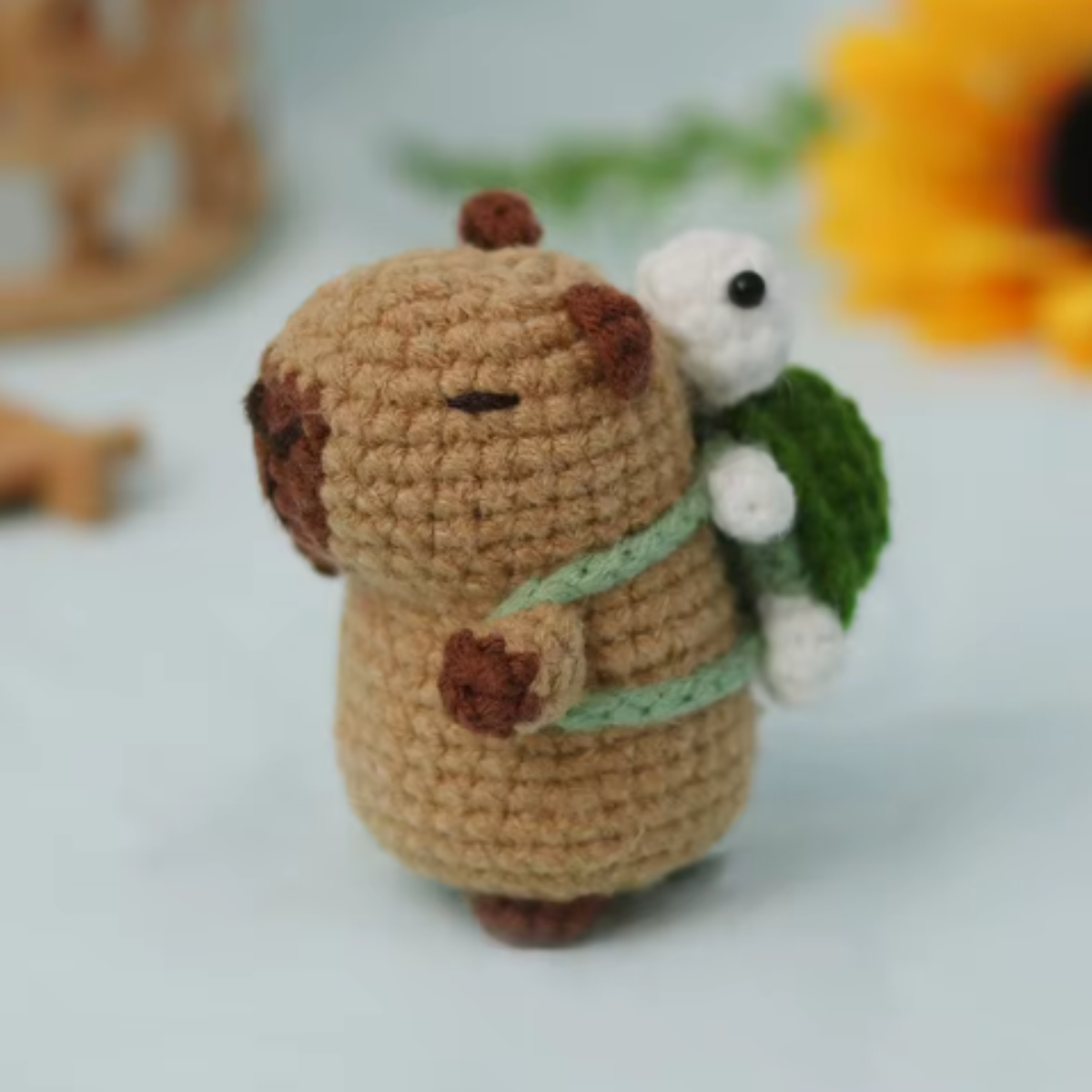 Capybara with Tortoise Crochet Kit