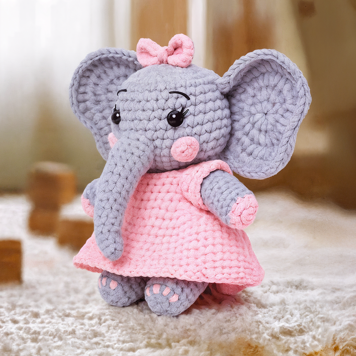 Ella the Elephant Crochet Pattern
