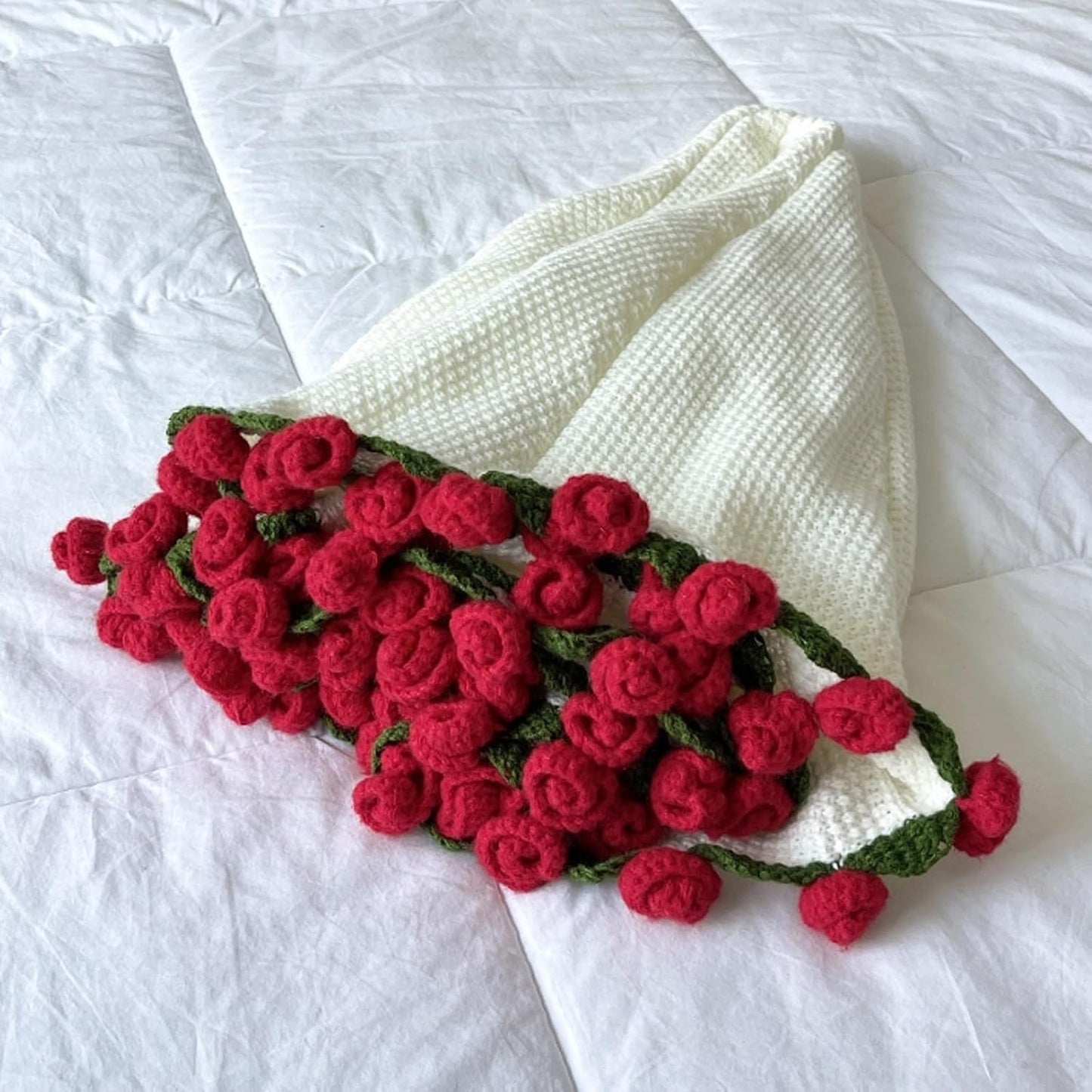 Crochet Rose Bouquet Blanket Kit