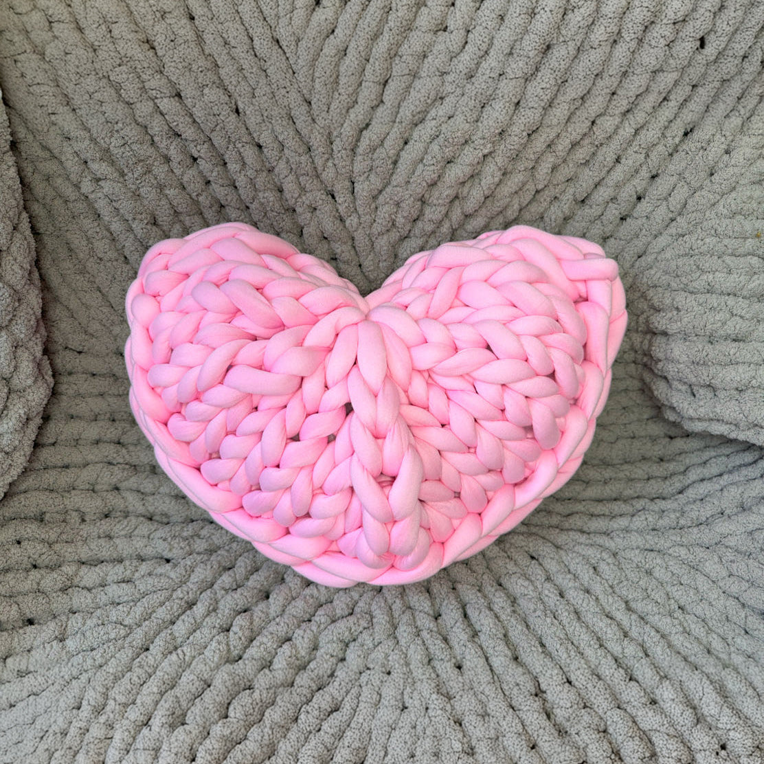 Chunky Heart Cushion