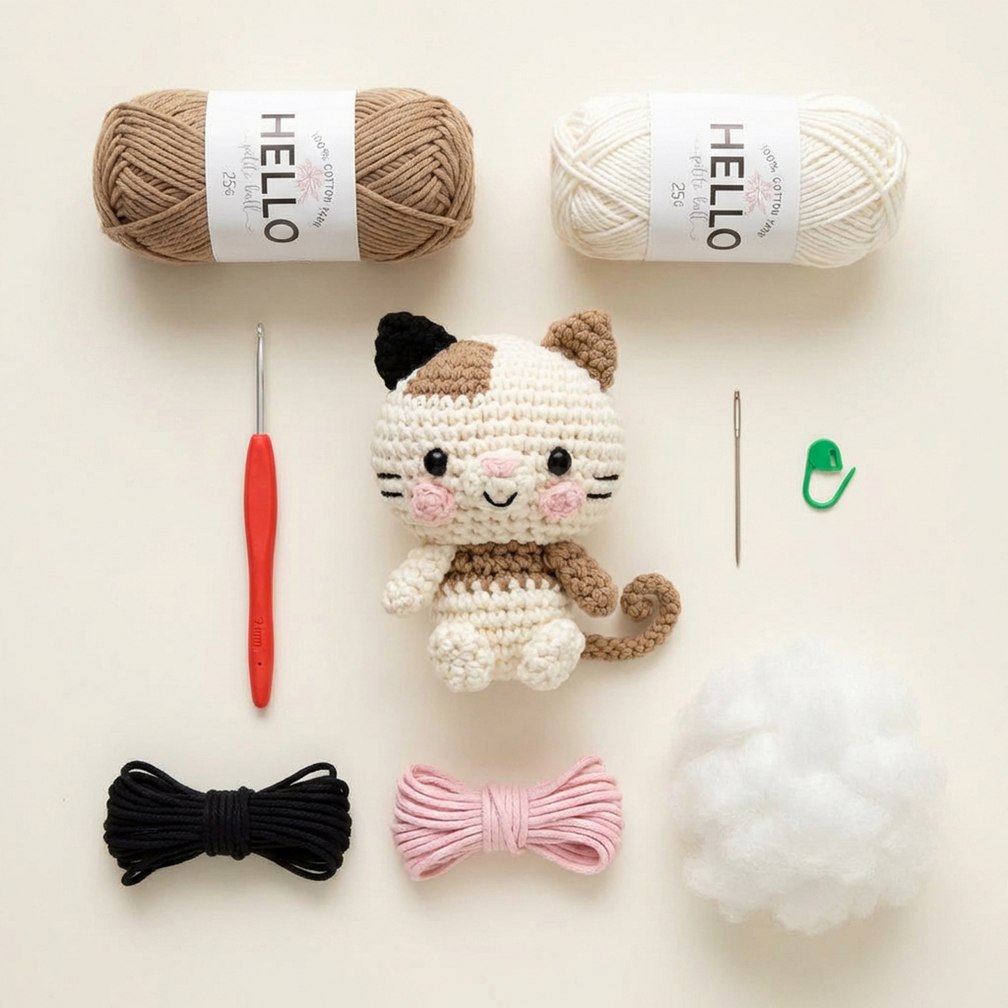 Crochet Amigurumi Kit: Charlie The Cat and Ozzy the Octopus