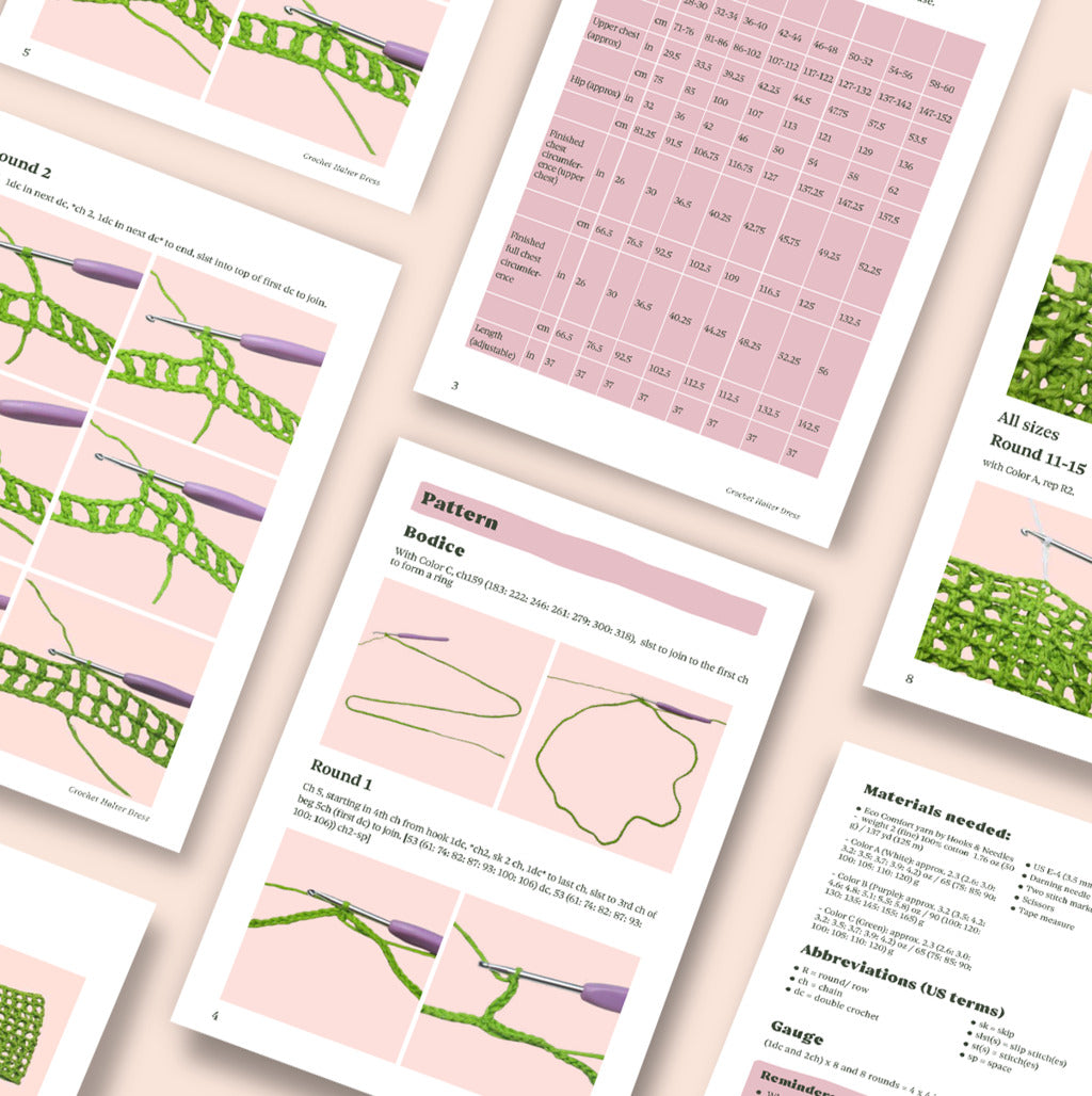 Halter Dress Crochet Pattern