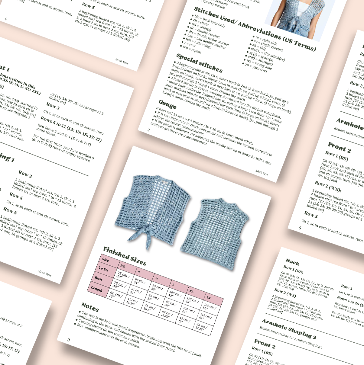 Mesh Vest Crochet Pattern