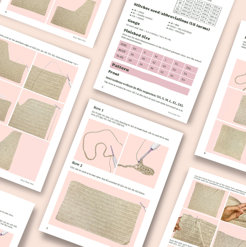 Easy Days Vest Crochet Pattern