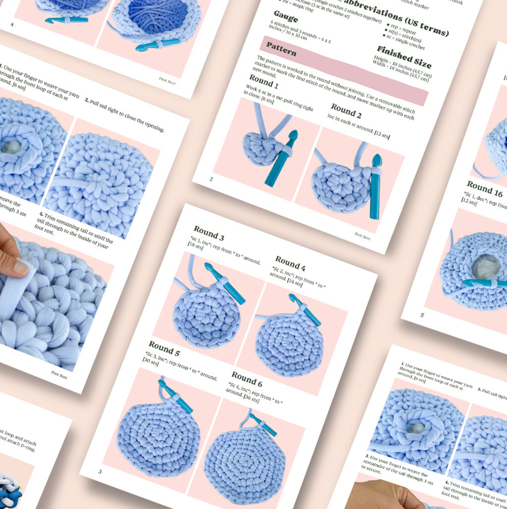 Foot Rest Crochet Pattern