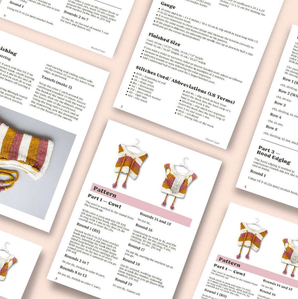 Hooded Cowl Crochet Pattern