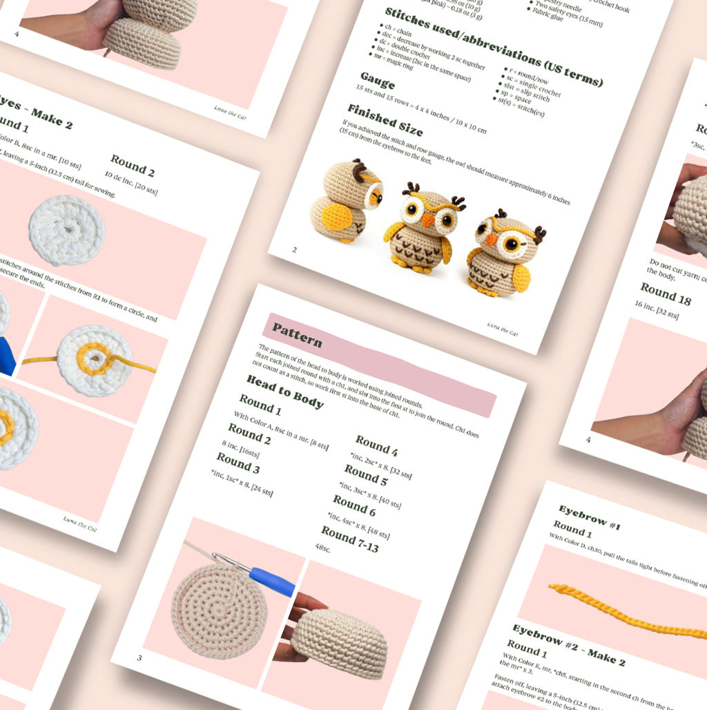 Ollie the Owl Crochet Pattern