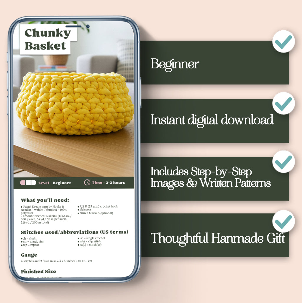 Chunky Basket Crochet Pattern