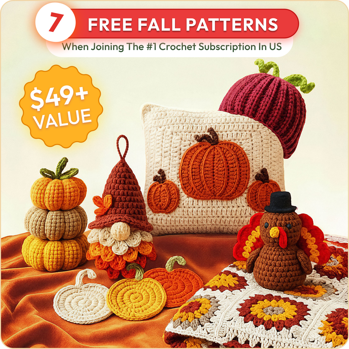 Bundle of 7 Downloadable PDF Fall Patterns