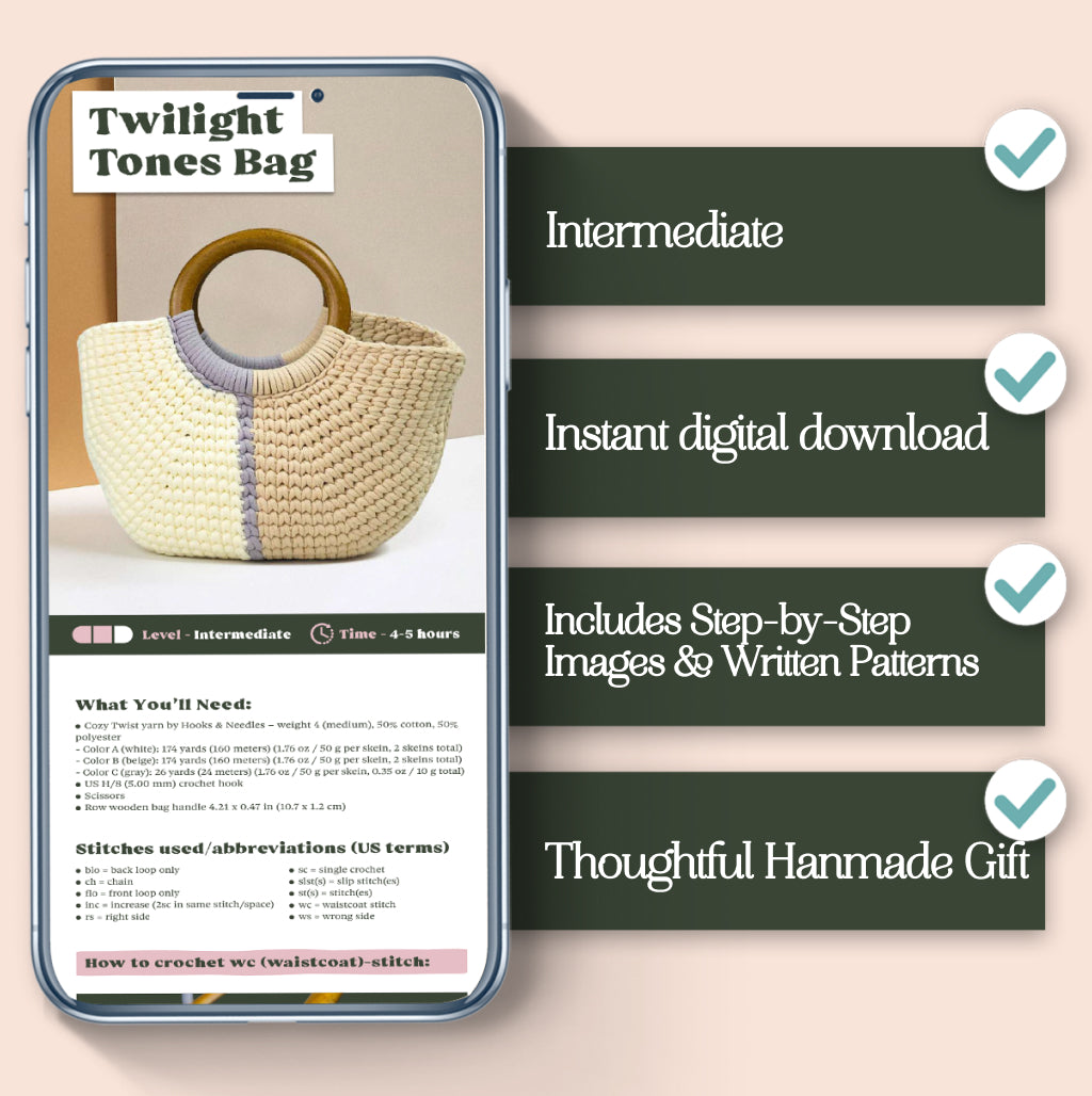 Twilight Tones Bag Crochet Pattern