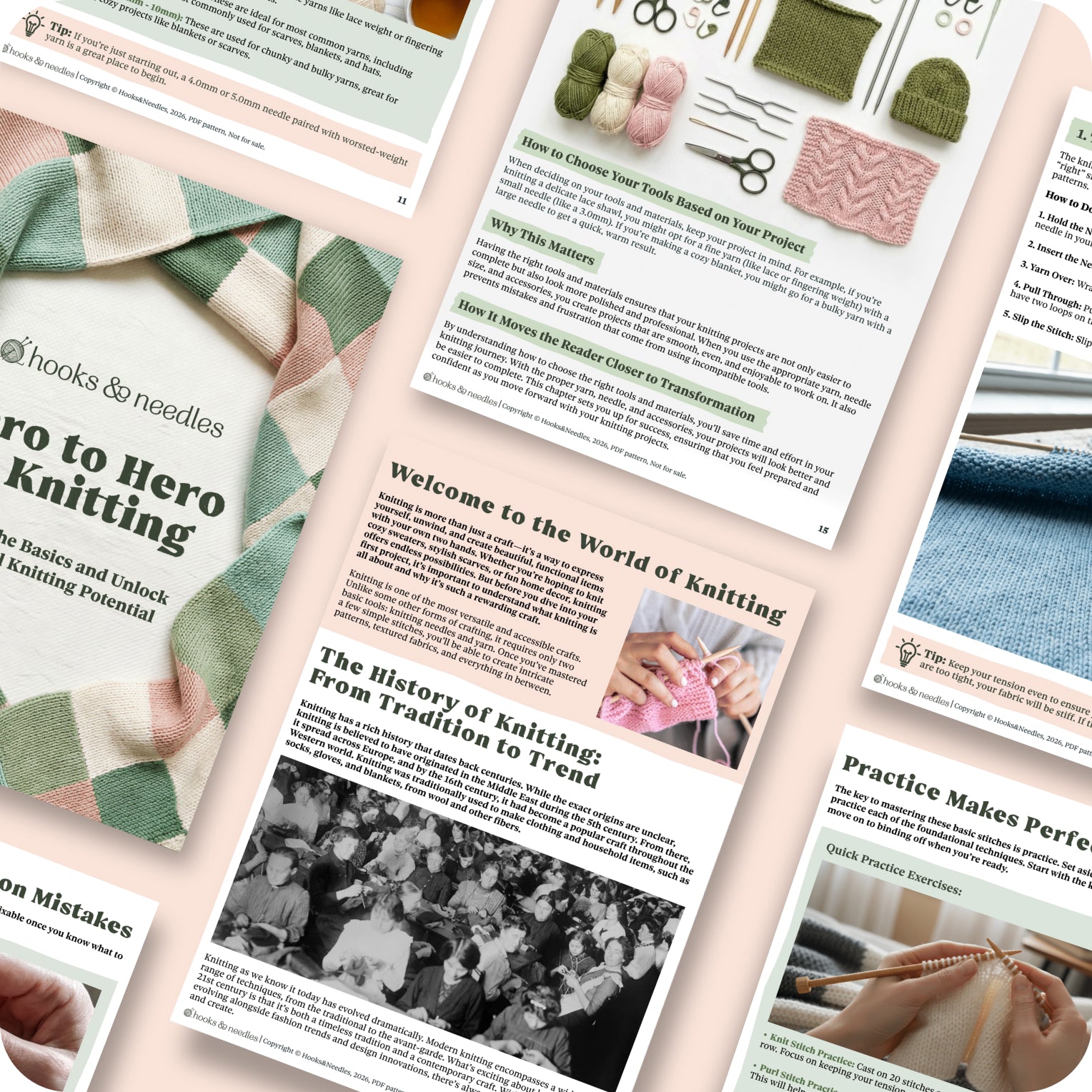 Knitting Zero to Hero Beginners Guide - PDF E-Book