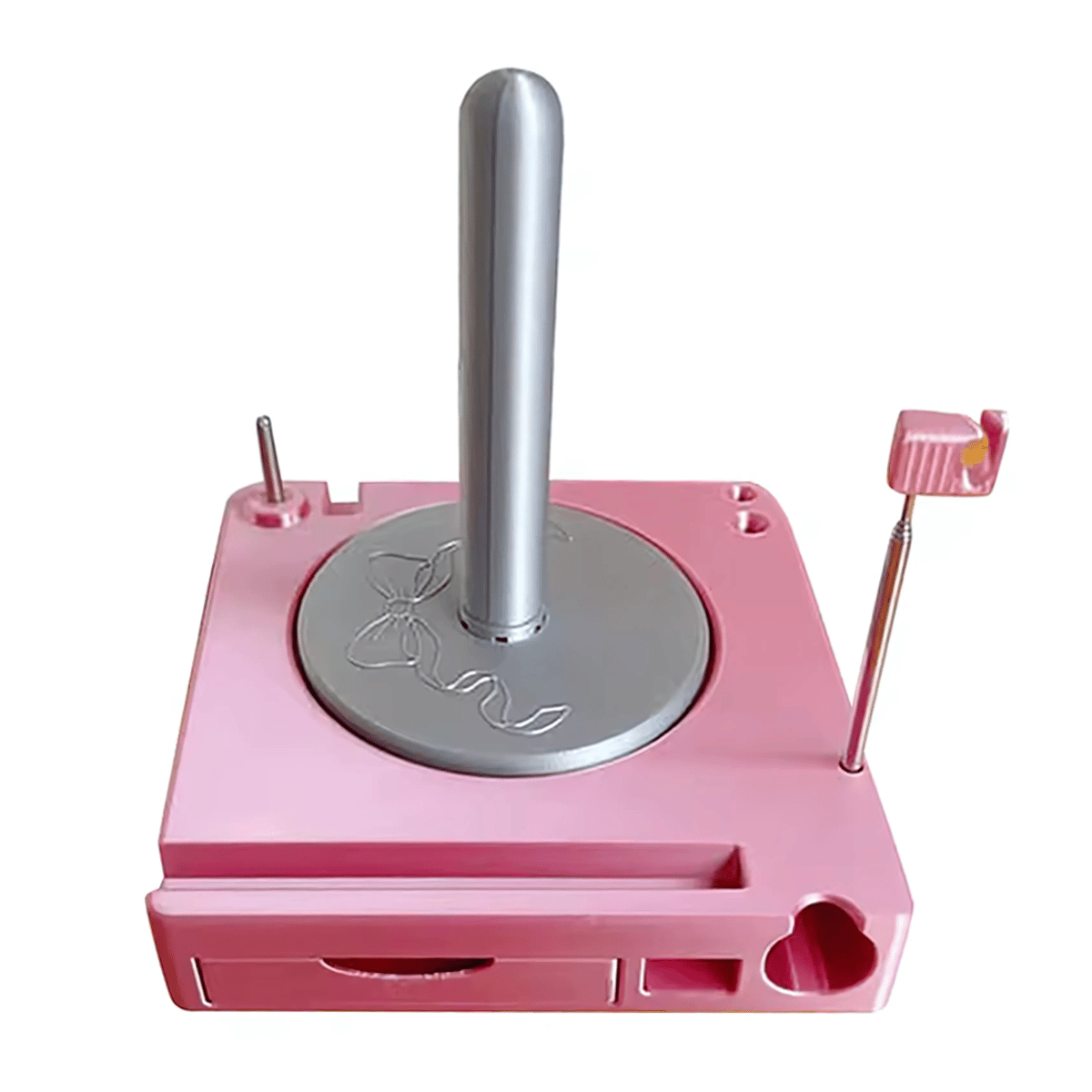 Spinning Yarn Holder with Tool Storage