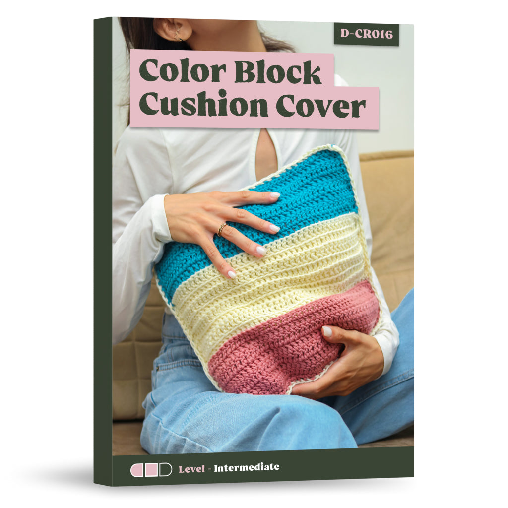 Color Block Cushion Cover Crochet Pattern