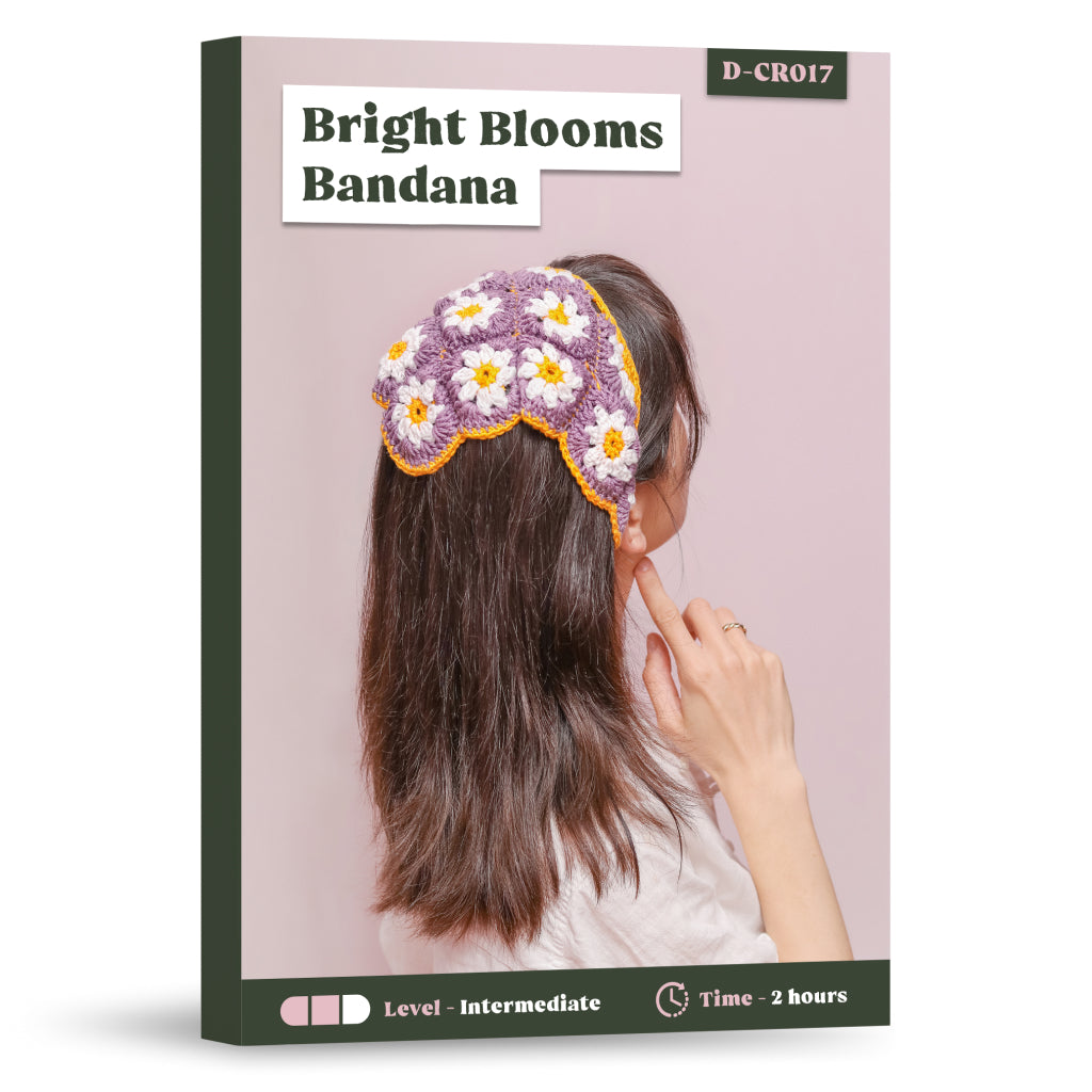 Bright Blooms Bandana Crochet Pattern