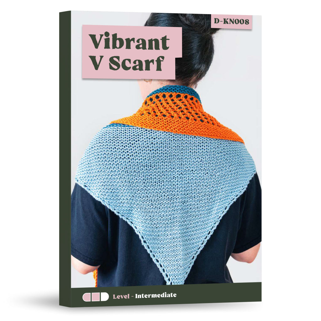 Vibrant V Scarf Knitting Pattern