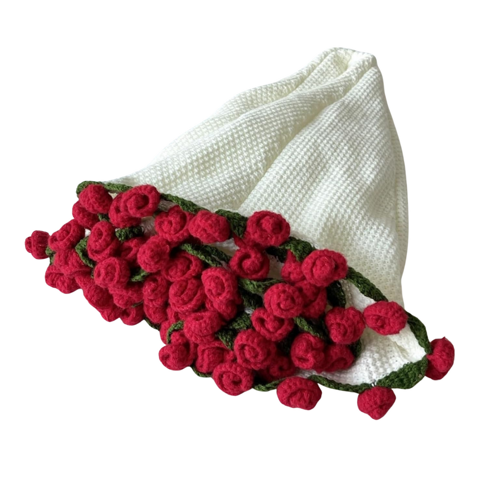Crochet Rose Bouquet Blanket Kit