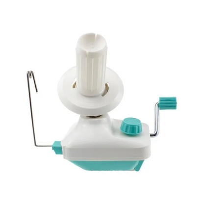 Hand-operated Yarn Ball Winder on a white background.