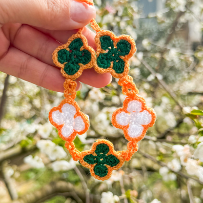 Lucky Clover Bracelet Crochet Pattern