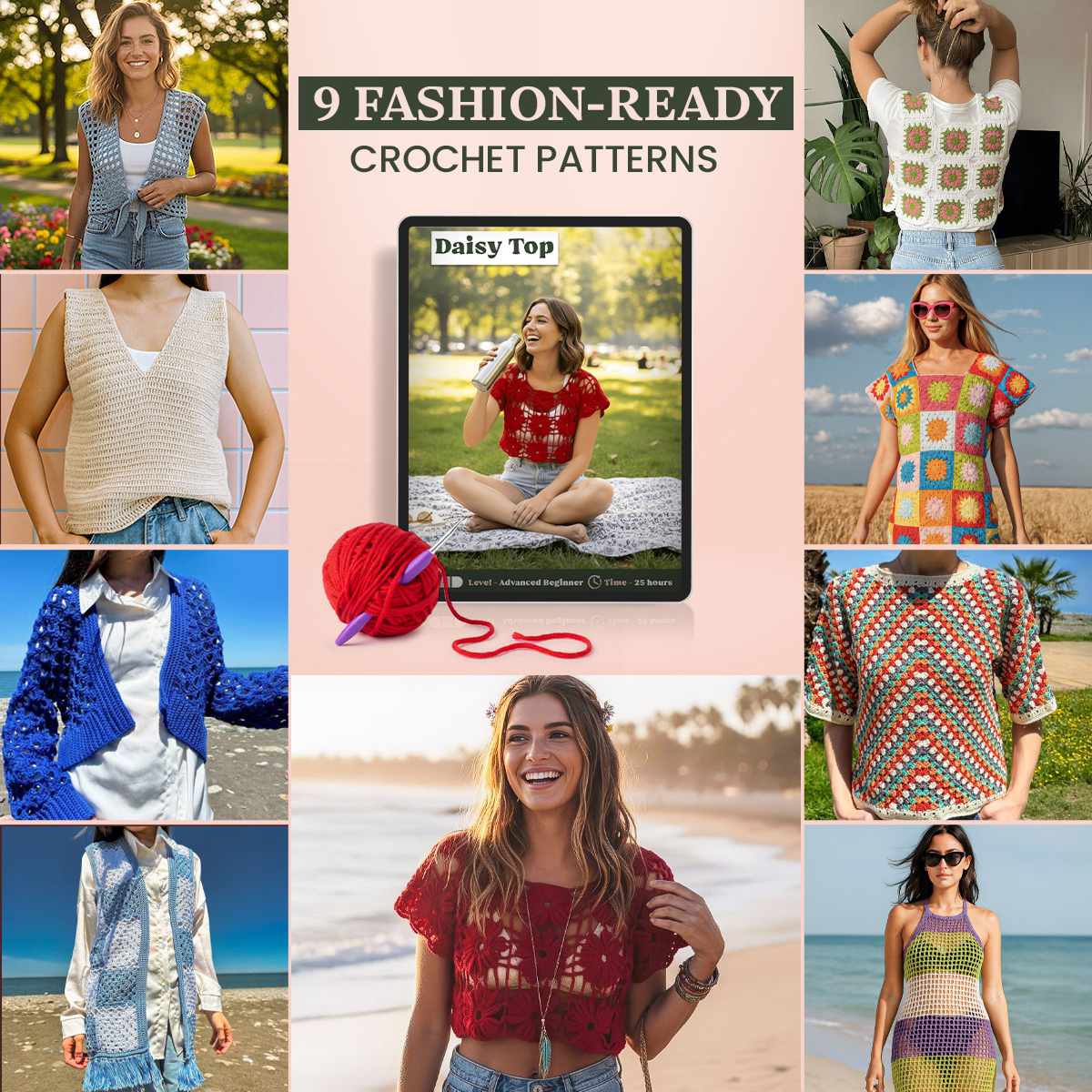 9 Crochet Patterns for Trendy Apparel