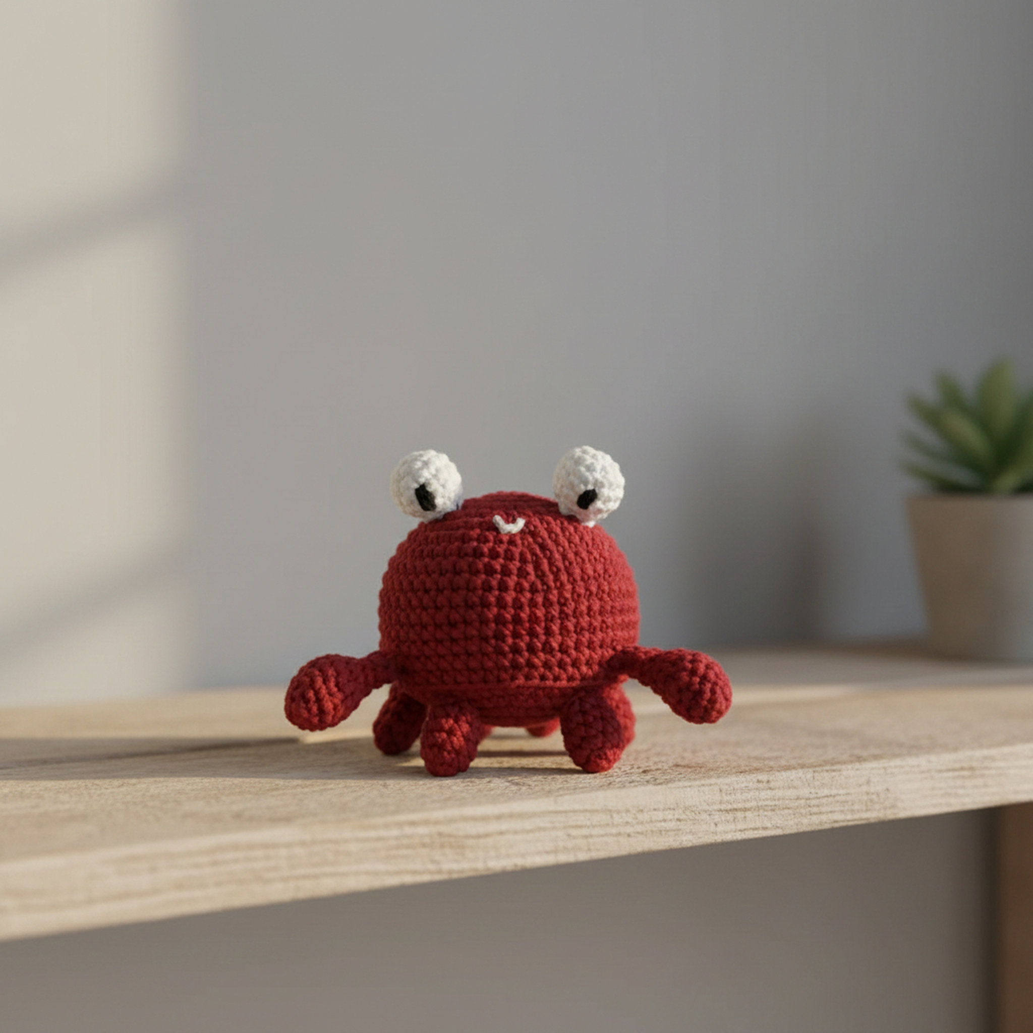 Crochet Amigurumi Kit: Pearl the Crab and Paws Peter Dog