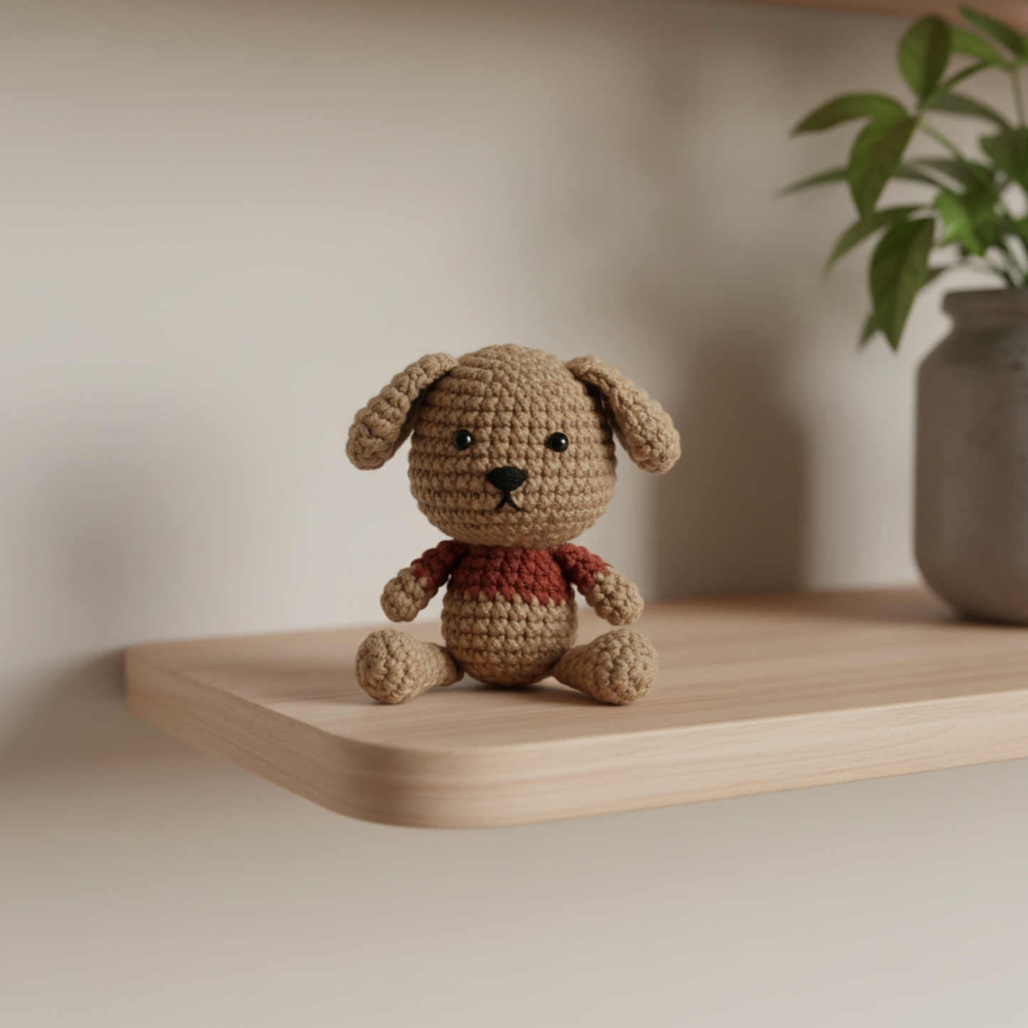 Crochet Amigurumi Kit: Pearl the Crab and Paws Peter Dog