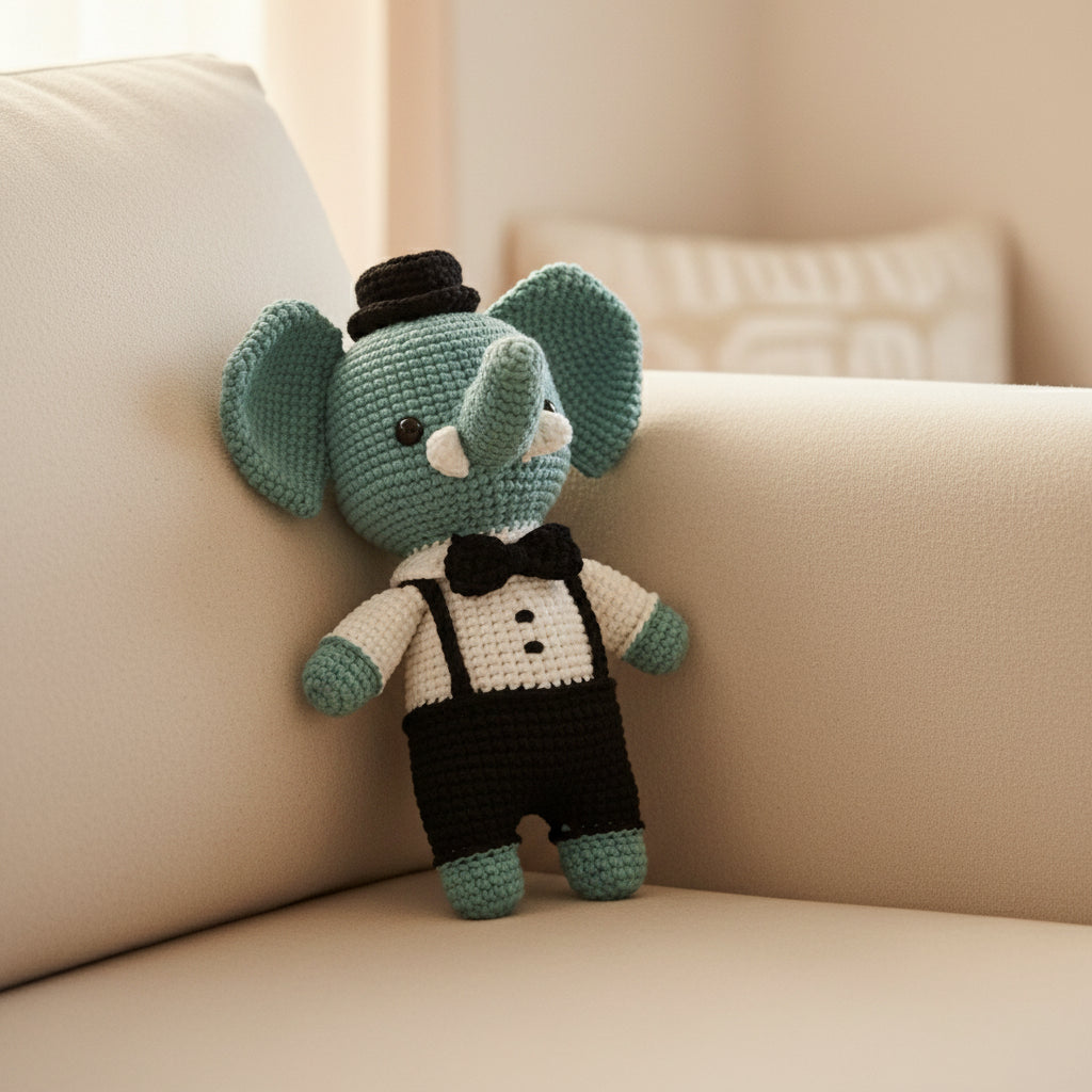 Crochet Amigurumi Kit: The Elephant