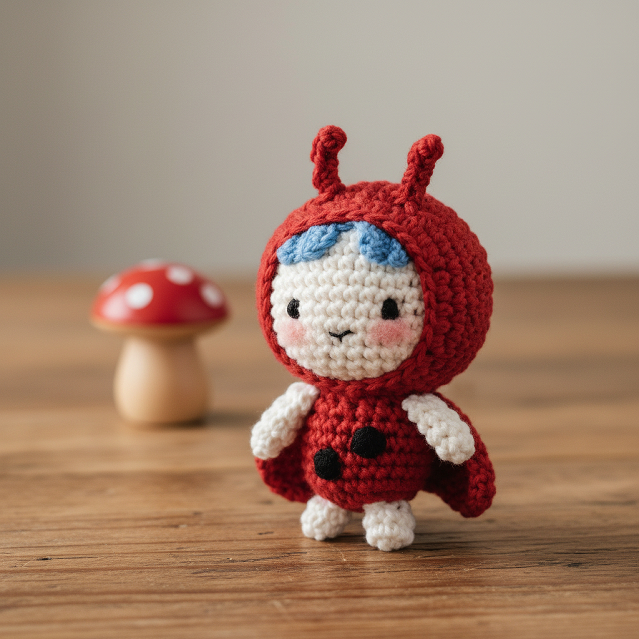 Crochet Amigurumi Kit: Gracie The Giraffe and Rosie Ladybird