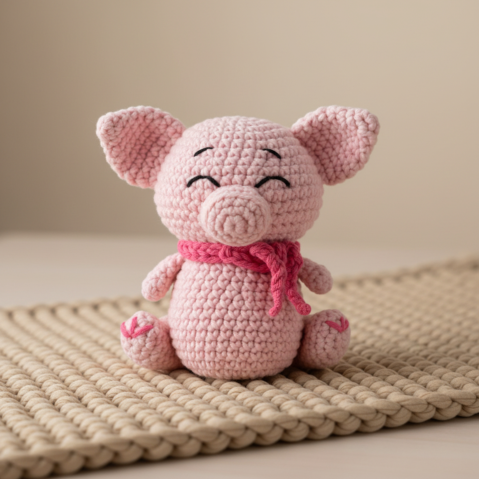 Crochet Amigurumi Kit: Pippa Pig and Melody the Swan