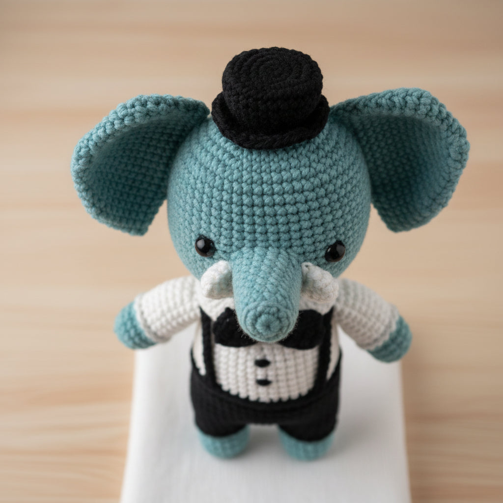 Crochet Amigurumi Kit: The Elephant