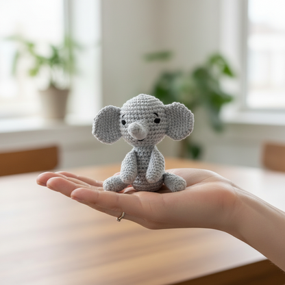 Crochet Amigurumi Kit - Elly the Elephant and Torey the Tiger