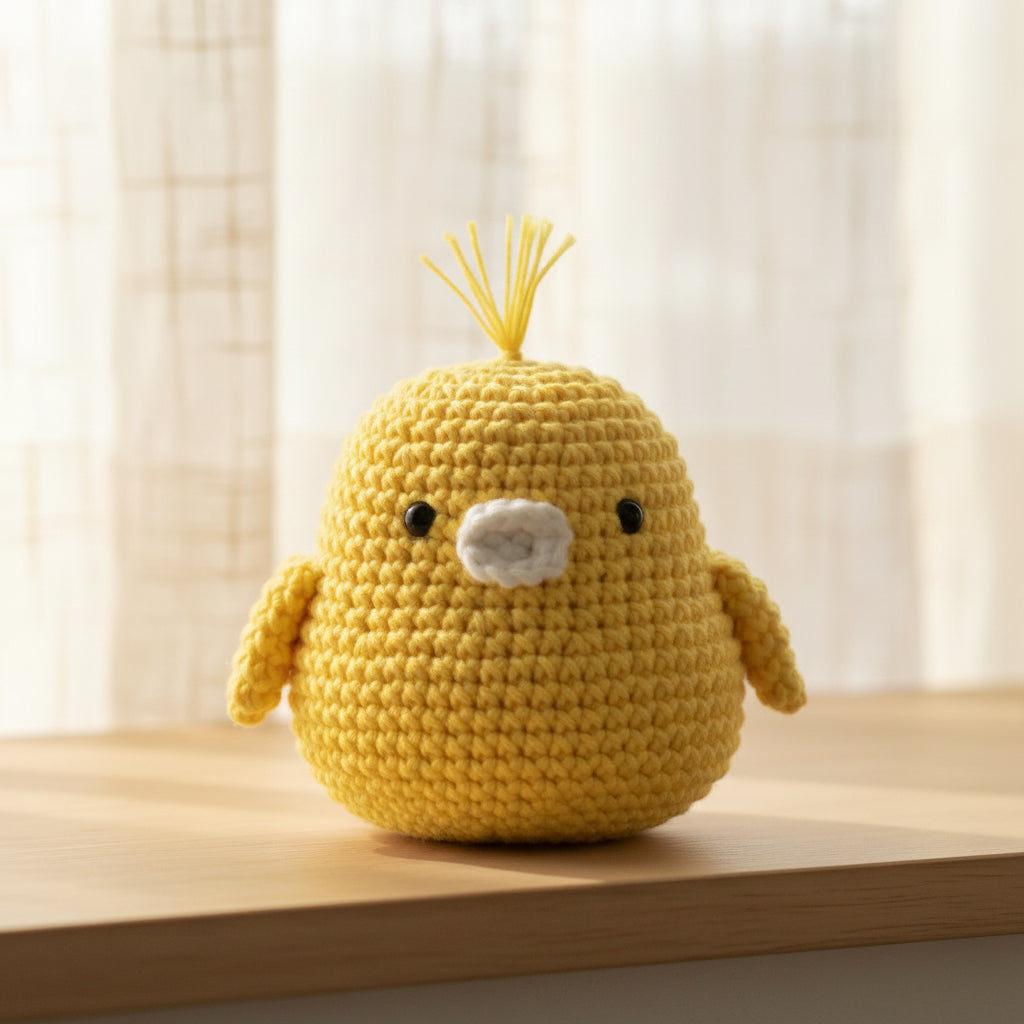 Crochet Amigurumi Kit: Colin the Chick and Trevor The Frog
