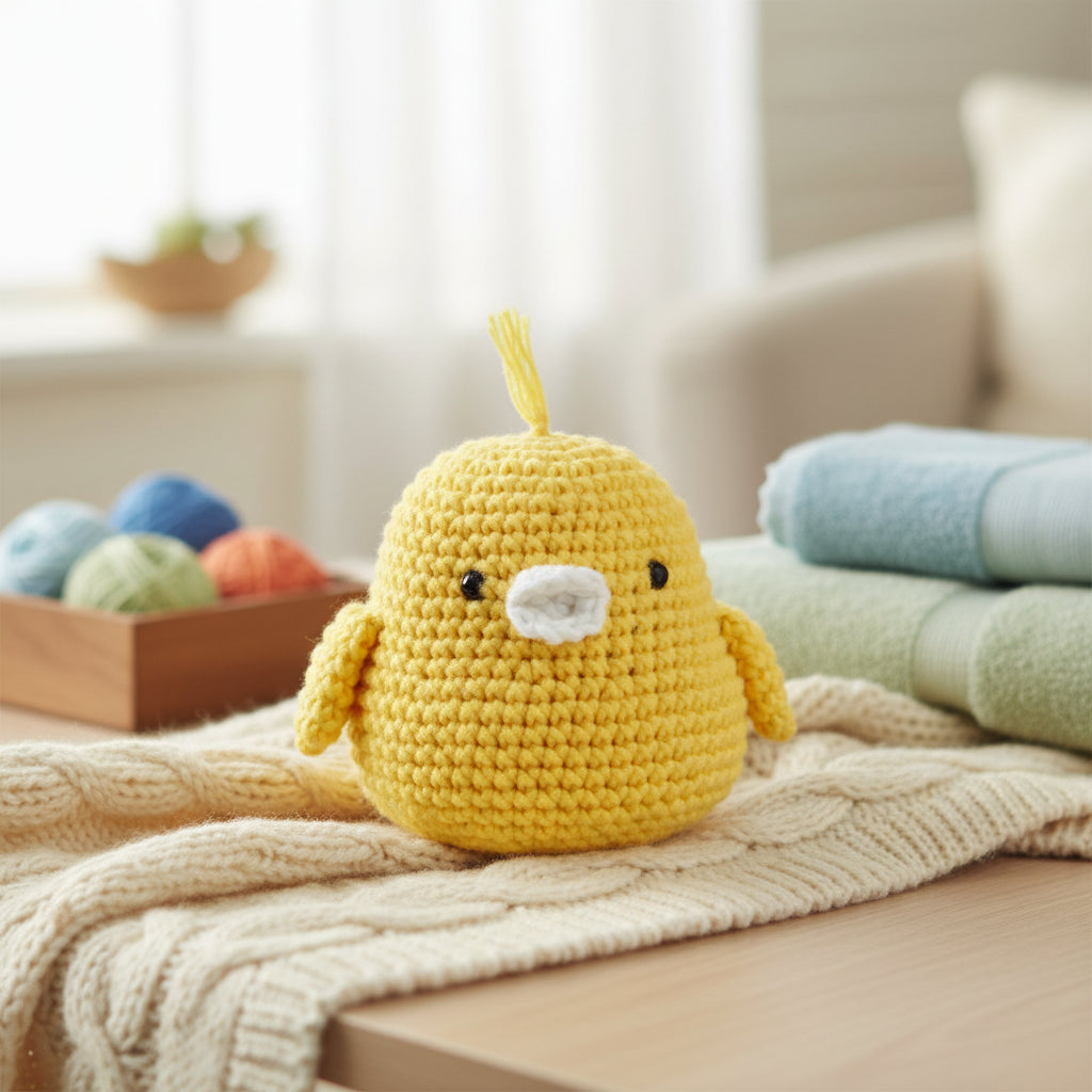 Crochet Amigurumi Kit: Colin the Chick and Trevor The Frog
