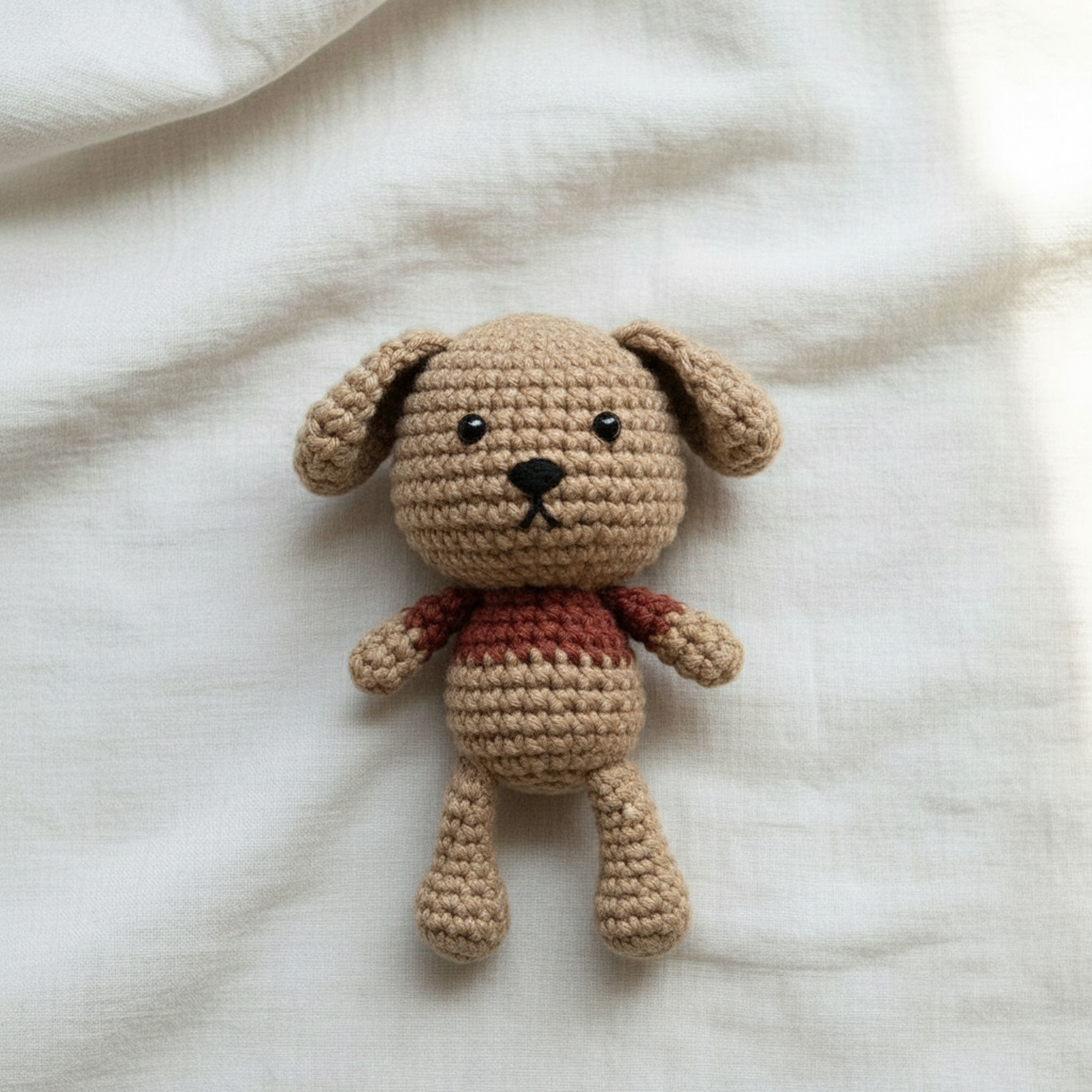Crochet Amigurumi Kit: Pearl the Crab and Paws Peter Dog