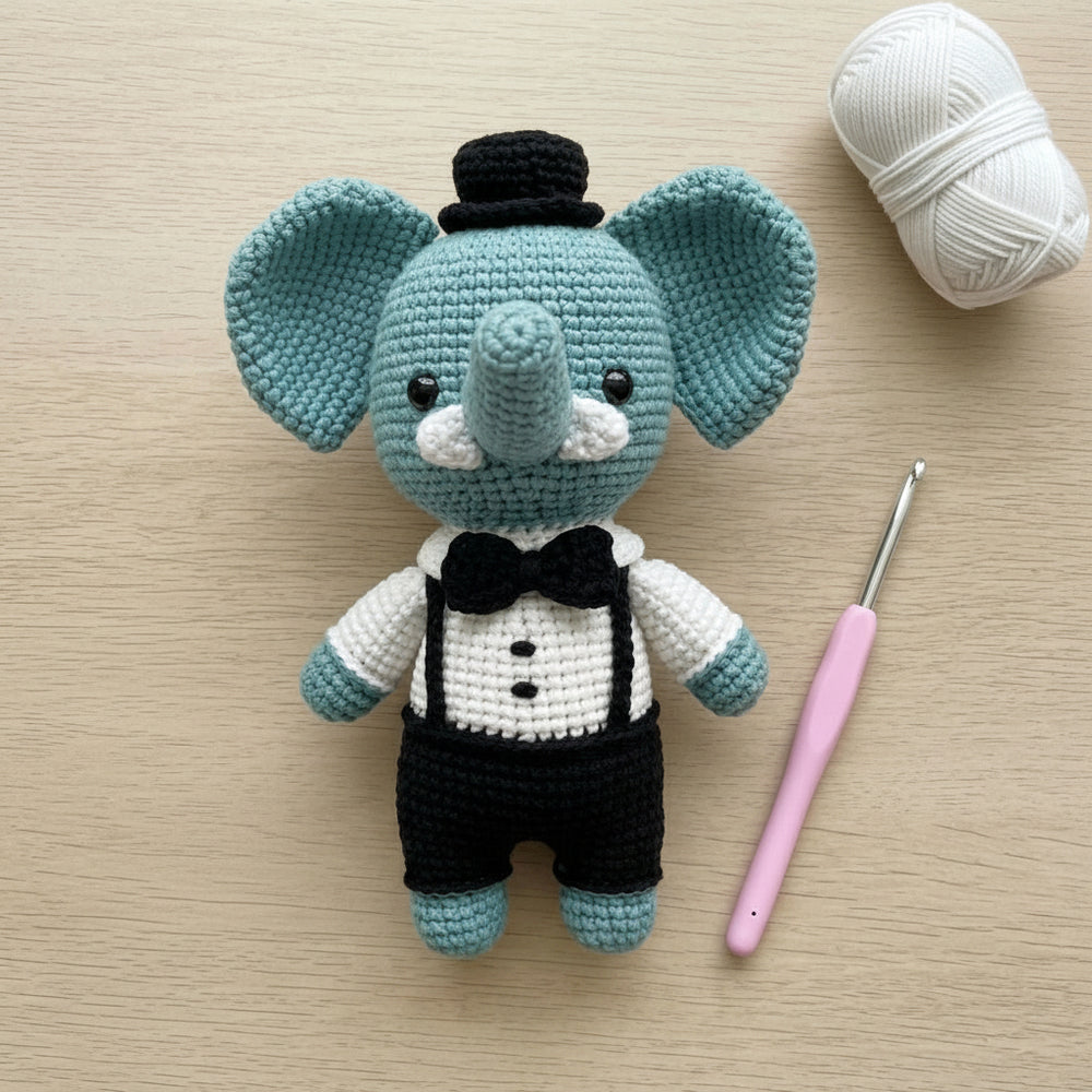 Crochet Amigurumi Kit: The Elephant