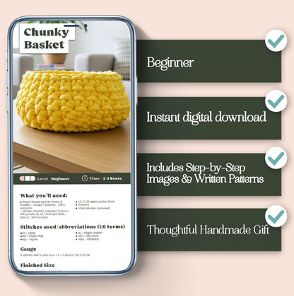 Chunky Basket Crochet Pattern