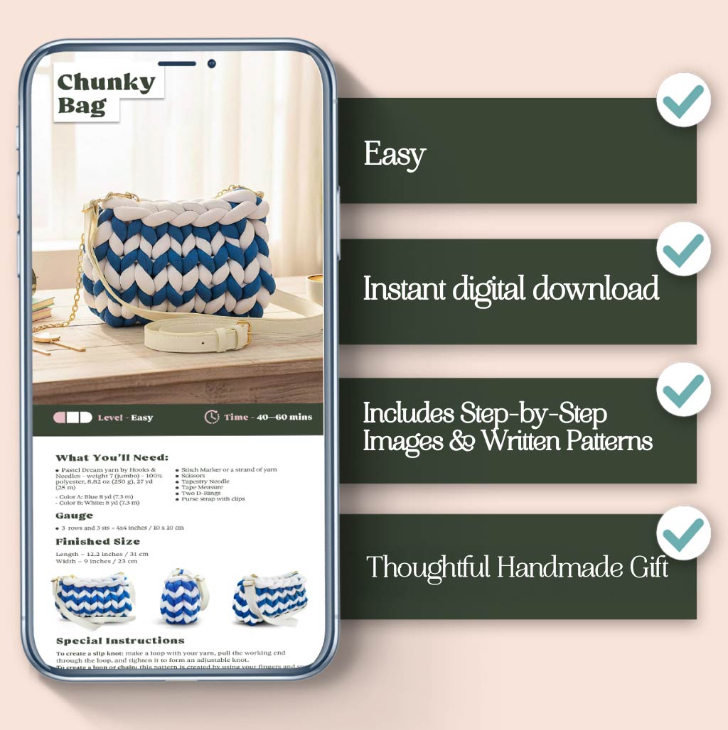 Chunky Bag Knitting Pattern