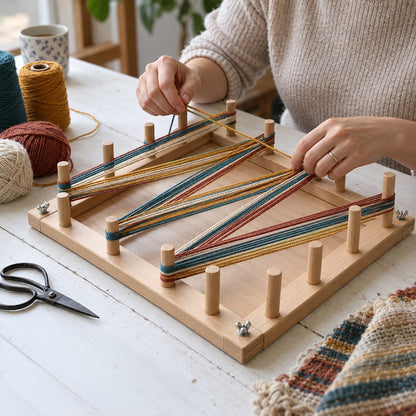 Wooden Warping Board for Weaving