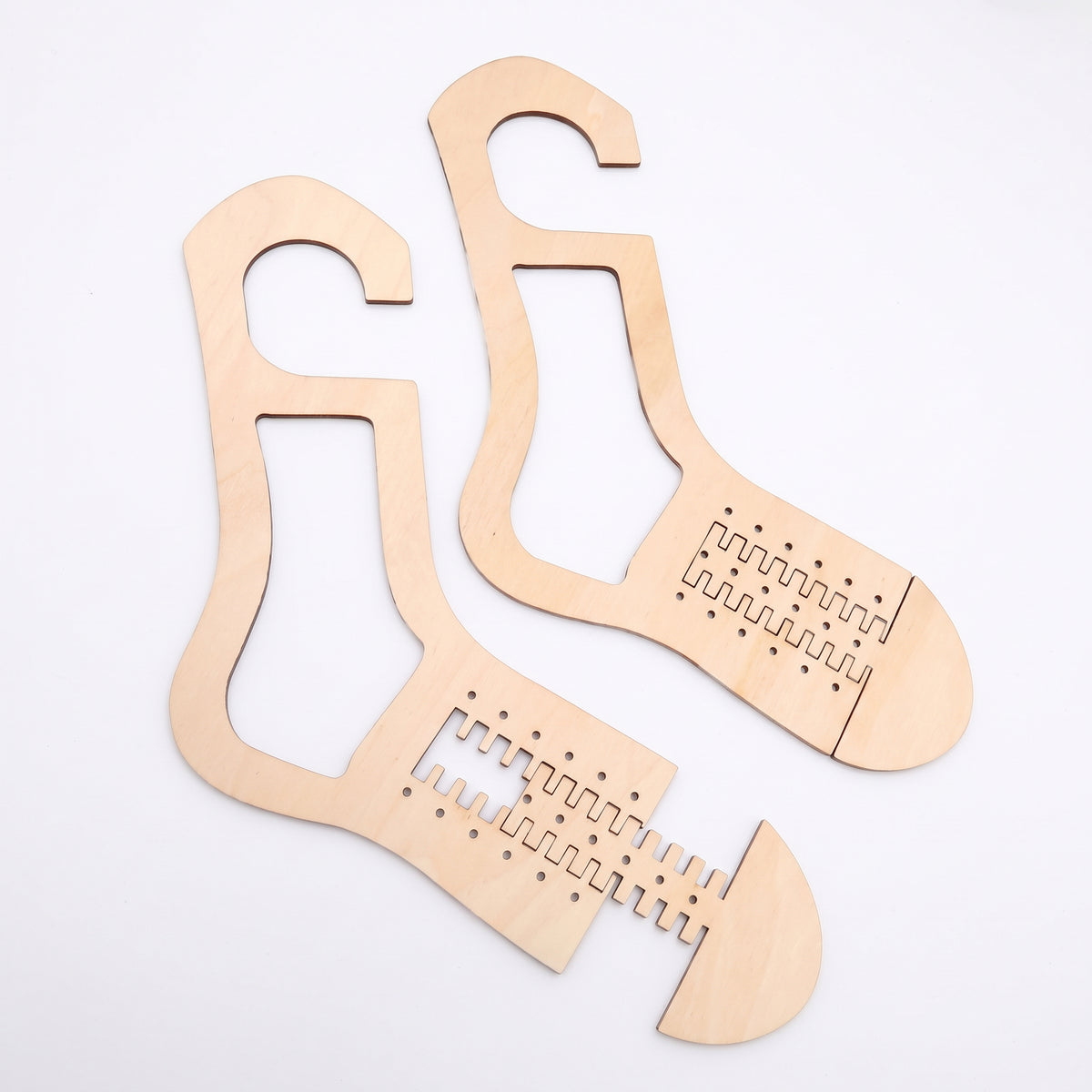 Adjustable Wooden Sock Blockers – Set of 2