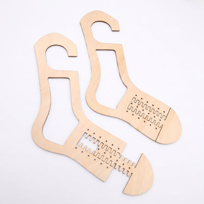 Adjustable Wooden Sock Blockers – Set of 2