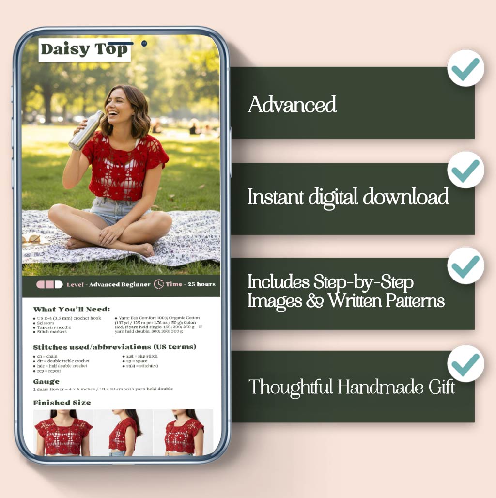 Daisy Top Crochet Pattern