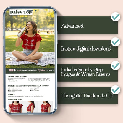 Daisy Top Crochet Pattern