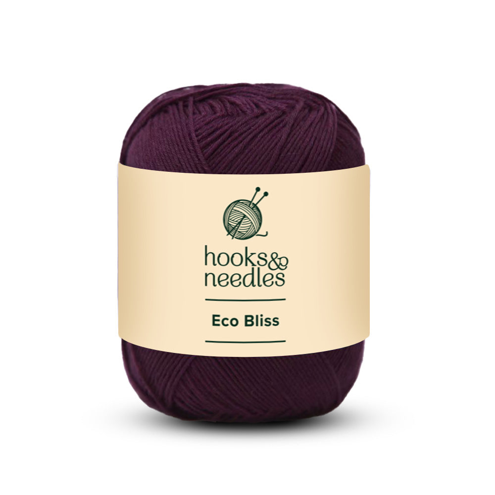 Image of Eco Bliss yarn, showcasing its soft texture, ideal for creating cozy, elegant knitwear.