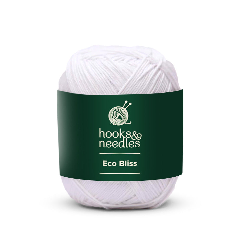 Image of Eco Bliss yarn, showcasing its soft texture, ideal for creating cozy, elegant knitwear.