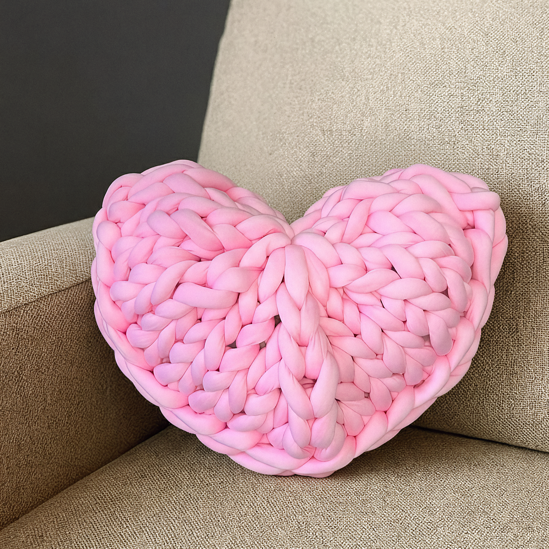 Chunky Heart Cushion