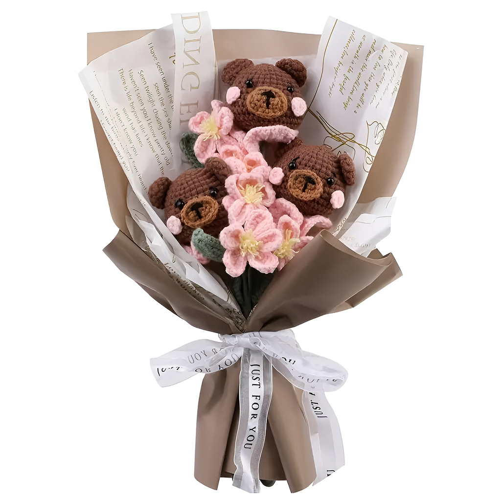 Crochet Bear Bouquet Kit