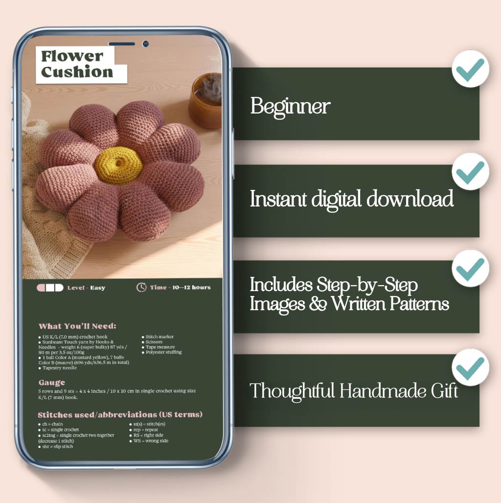 Chunky Crochet Projects – Set of 8 Patterns