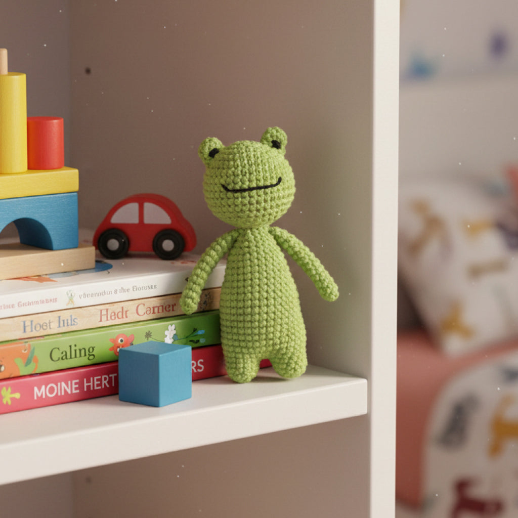 Crochet Amigurumi Kit: Colin the Chick and Trevor The Frog